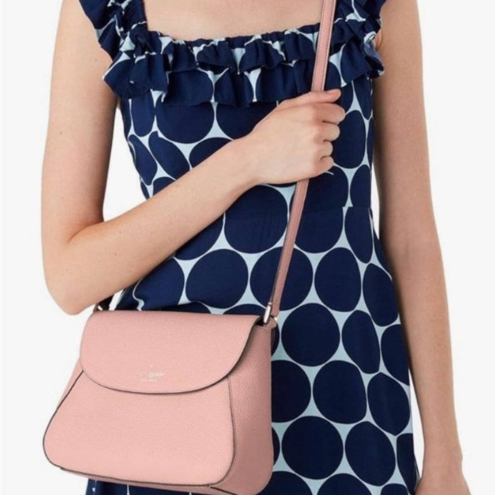Kate Spade Monica Leather Crossbody Purse-Tea Rose NWT - Picture 5 of 5